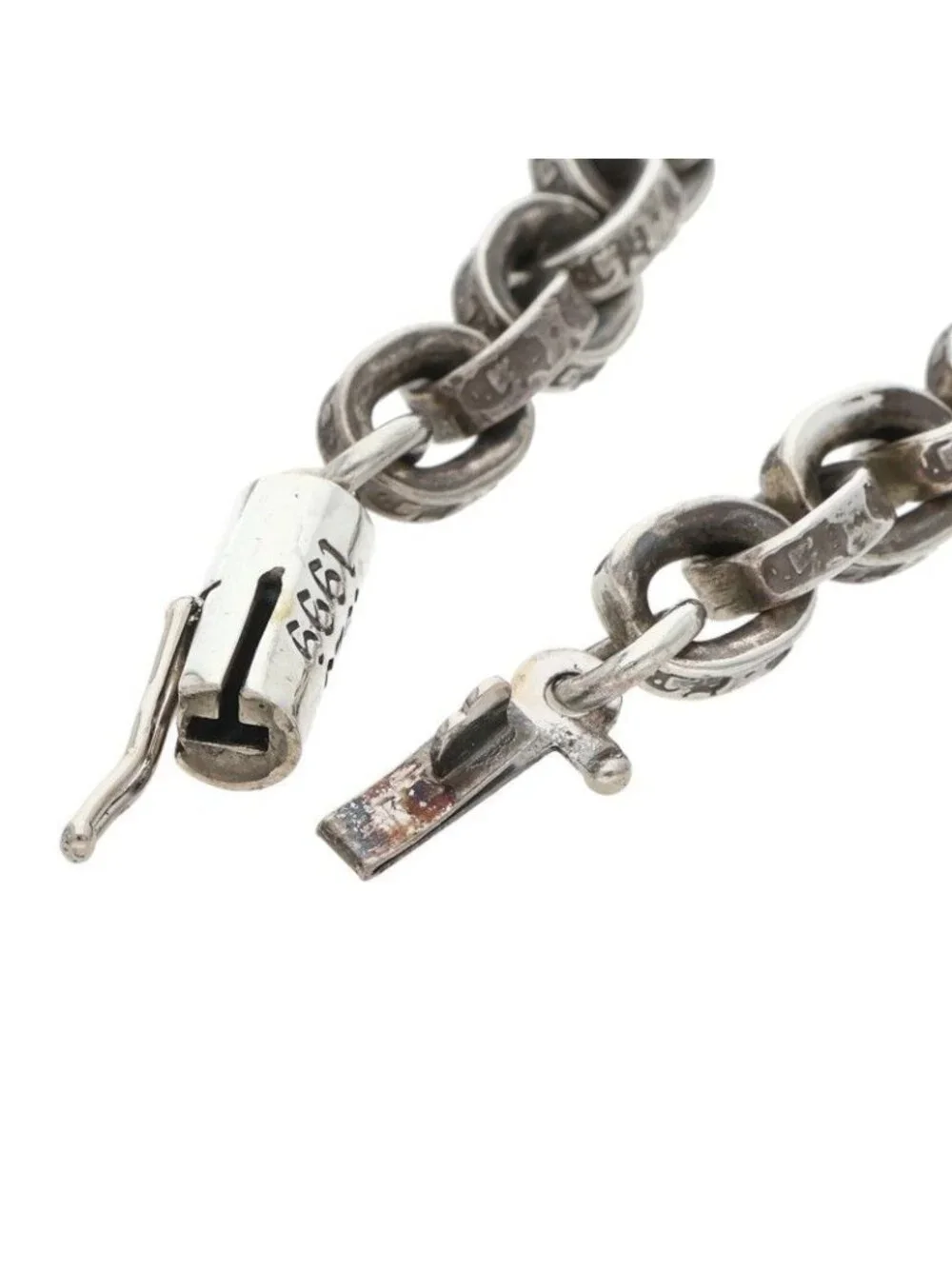 Chrome Hearts Paper Chain Silver Bracelet